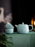 Luxury Ru Porcelain Tea Set – Celadon Xi Shi Edition